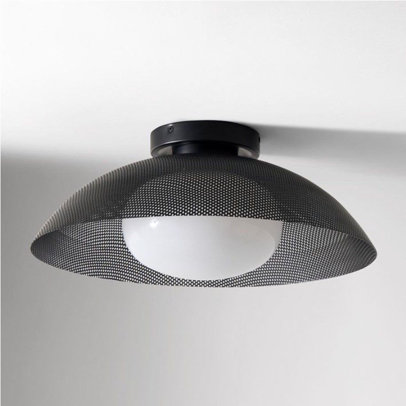 Elorina Flush Mount Glass/Metal Ceiling Light - A Stylish Fixture for Modern Spaces K1333