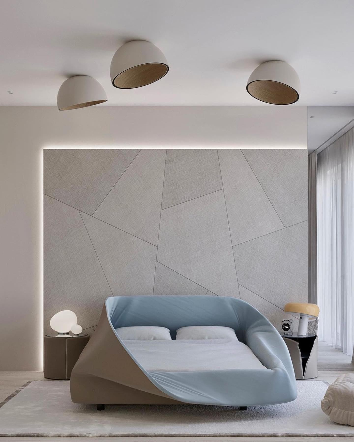 Simple Modern Nordic LED Eggshell Ceiling Lamp K360