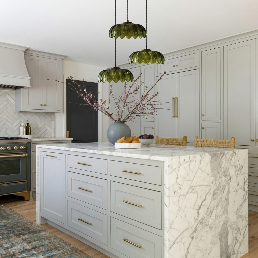 Aridia Palm Leaf Cluster Pendant Light Artistic Glass Pendant for Hallway Kitchen and Lounge K2318