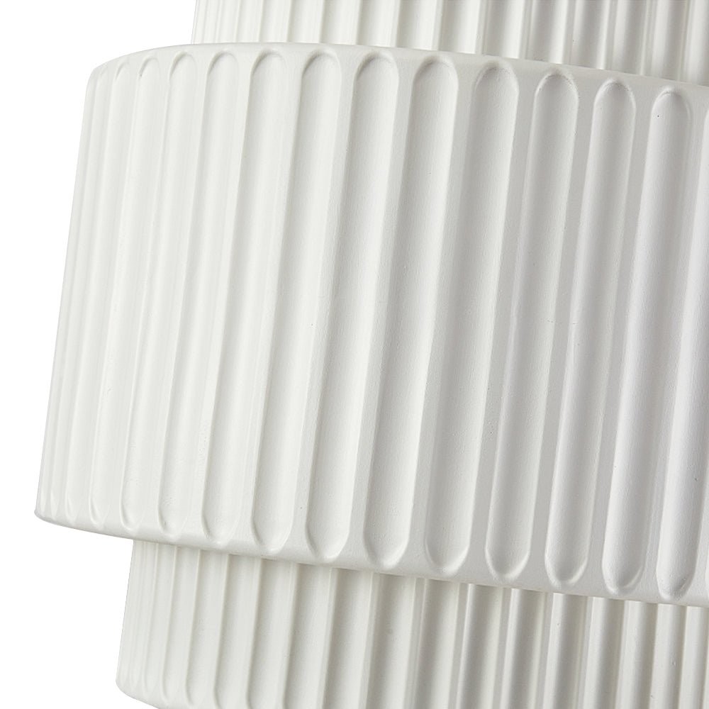Cream Style Resin Drum Pendant Light K187
