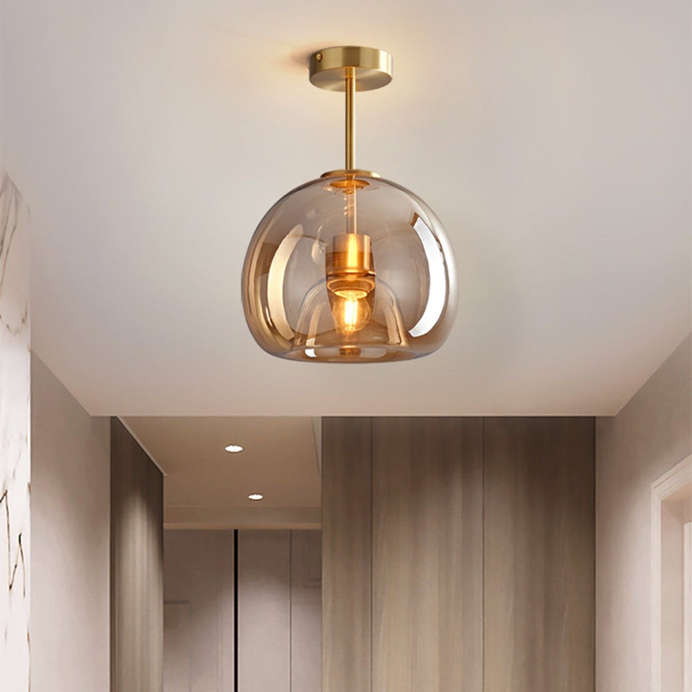Retro Bubble Concave Glass Ceiling Lamp K750