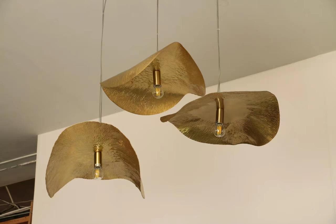 Hammered Brass Suspension Light K1205