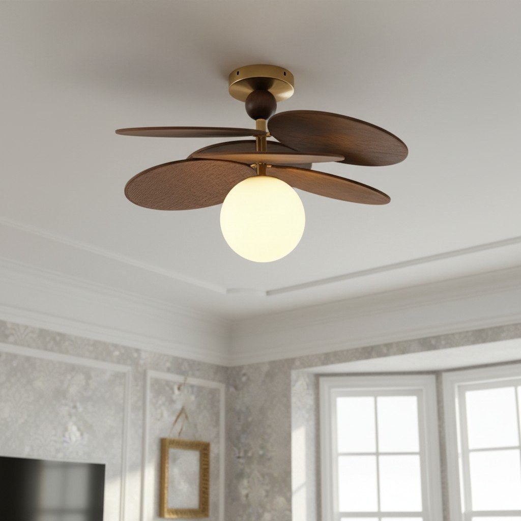 Orrise Overlapping Blades Design Ceiling Light - Modern Style Lighting for Living Room and Bedroom K2096