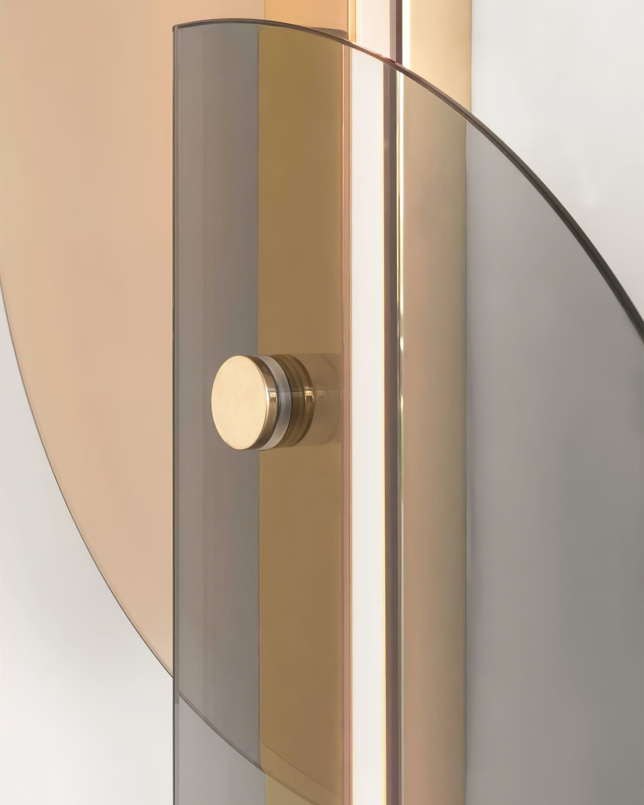 Simple Fan-Shaped Glass Arc Wall Lamp K575