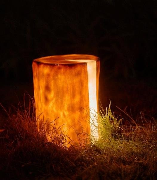 Cracked Stump Lamp