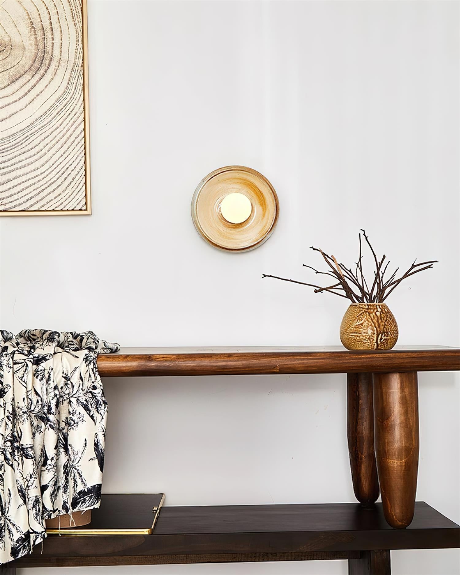 Round Ceramic Track Wall Lamp K589