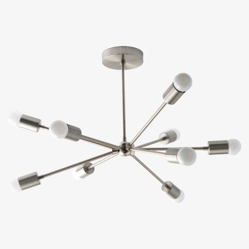 Mobilux Line Modern Chandelier - Mid Century Ceiling Light Fixture K1546