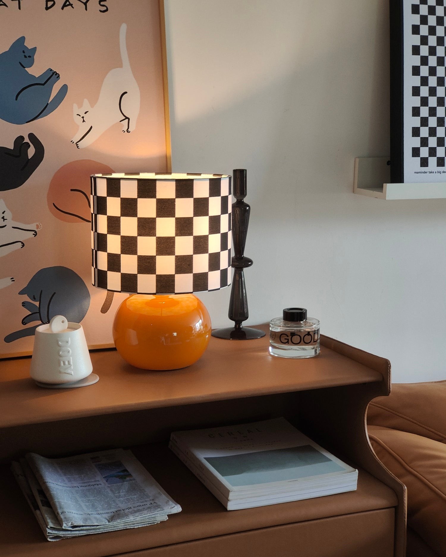 Checkerboard Table Lamp K992