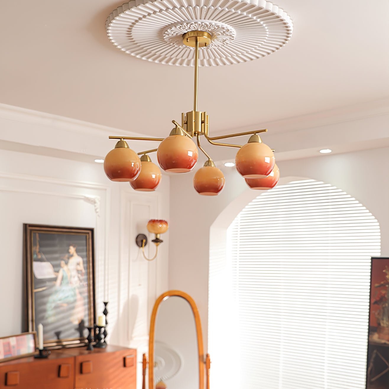 Creative Caramel Spherical Pendant Lamp K293