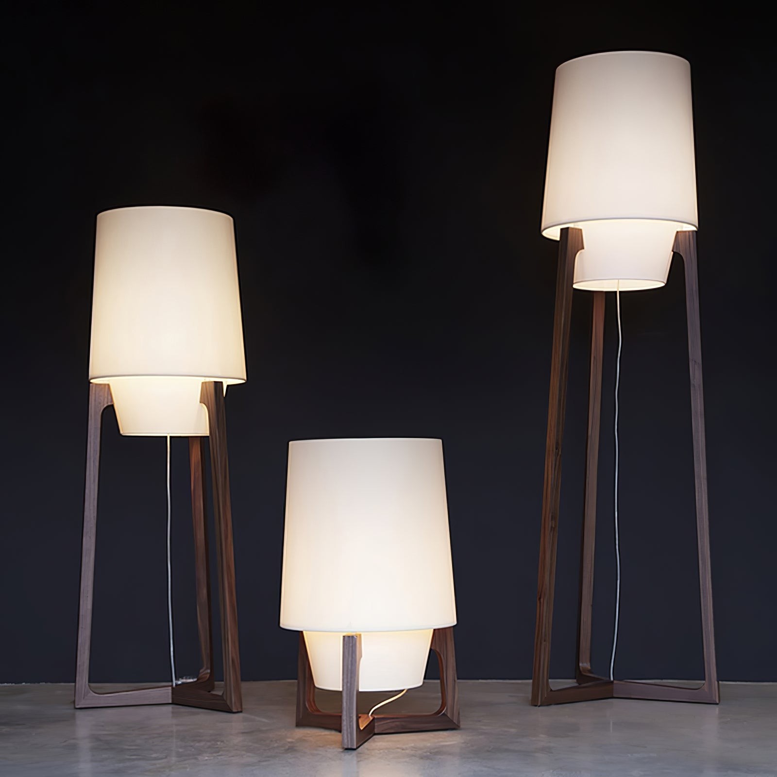 Modern Simple Chinese Style Solid Wood Floor Lamp K443