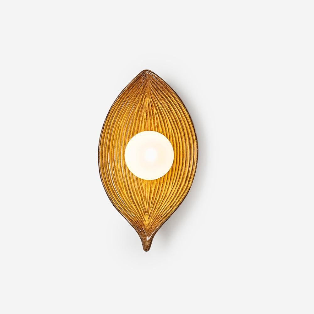 Contemporary Nordic Leaf Resin Wall Light K448