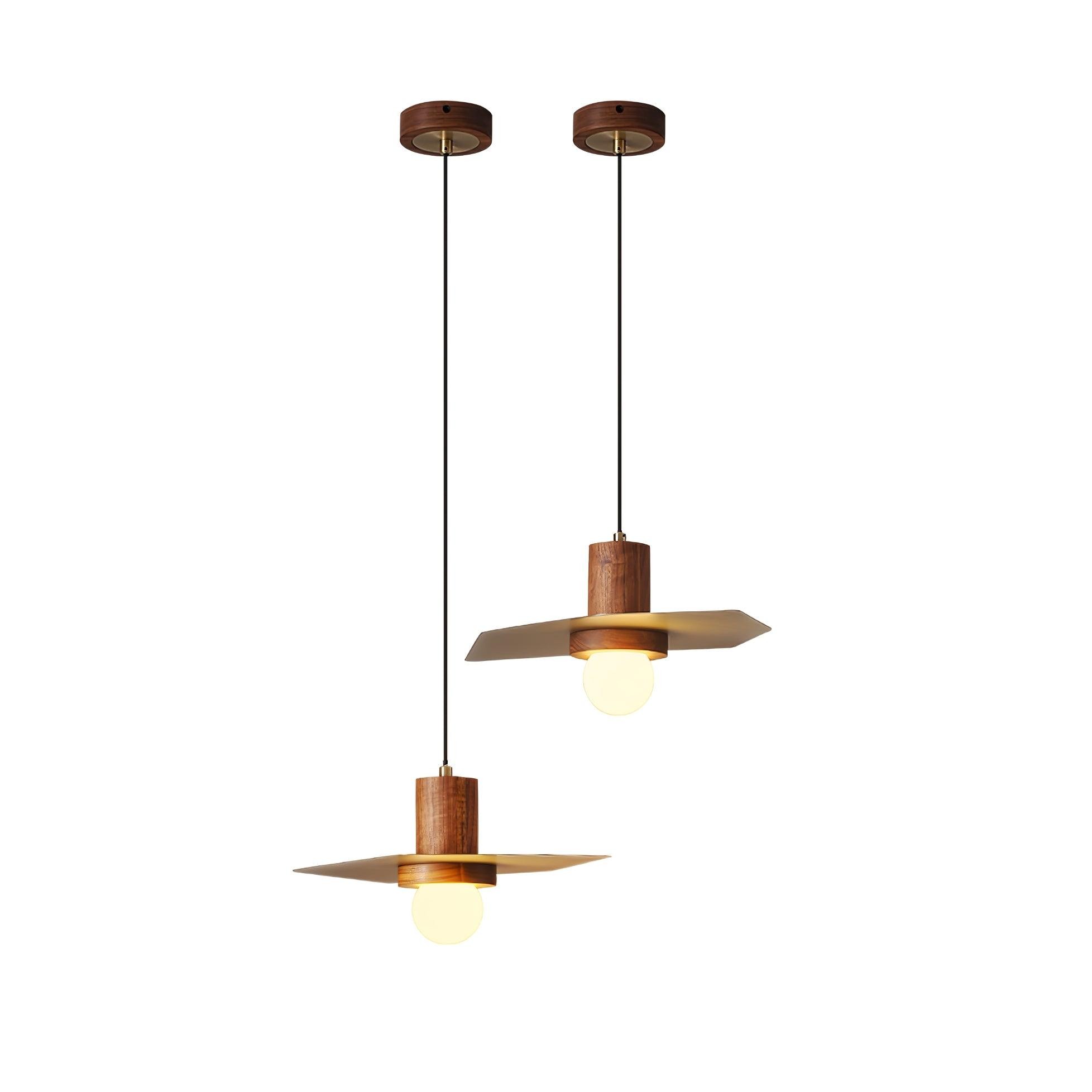Walnut Copper Jupiter Pendant Lamp K833