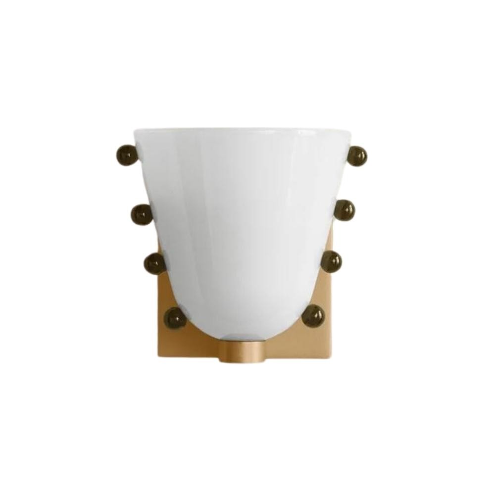 Bellina Colourful Glass Wall Light – Modern Gemma Wall Sconce For Bedroom or Hallway K1130