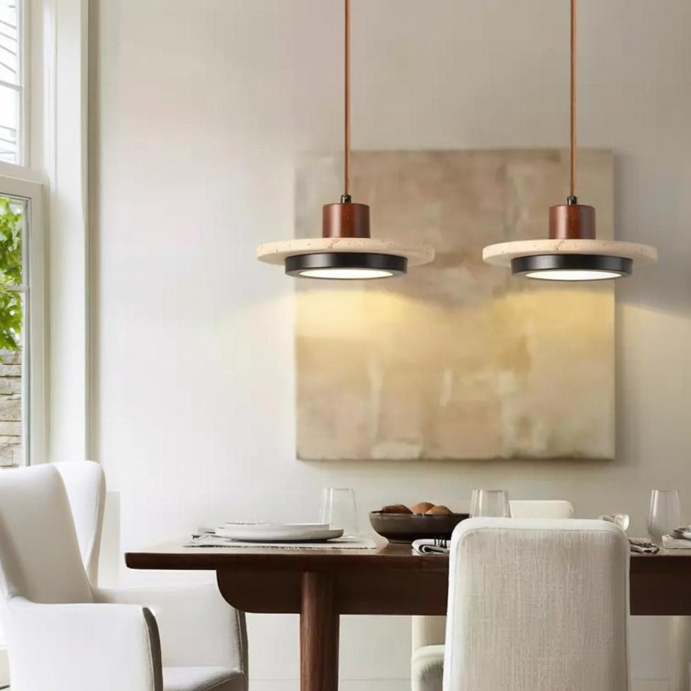 Creative Retro Regular Disc LED Pendant Lamp K421