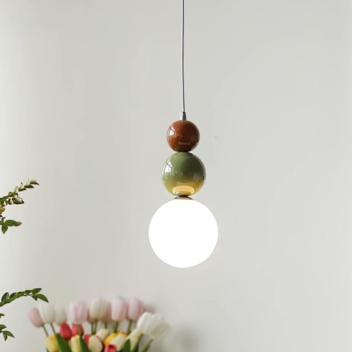 Nordic Cream Modern Simple Dot Pendant Lamp K355