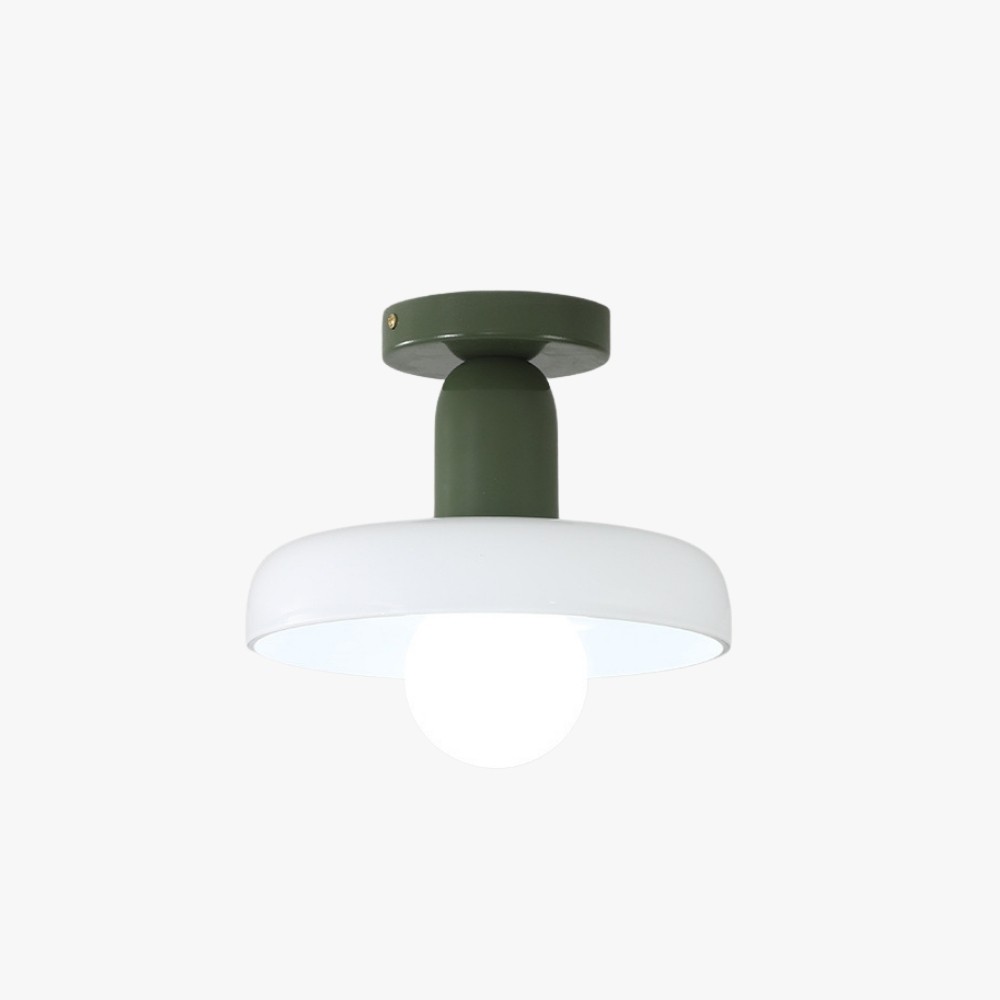 Bauhaus Round Glass Flush Disc Ball Ceiling Light K929