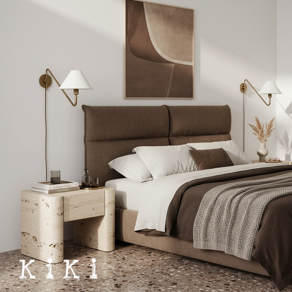 Diora Adjustable Arm Wall Sconce – Elegant Design with Fabric Shade for Ambient Spaces K1252
