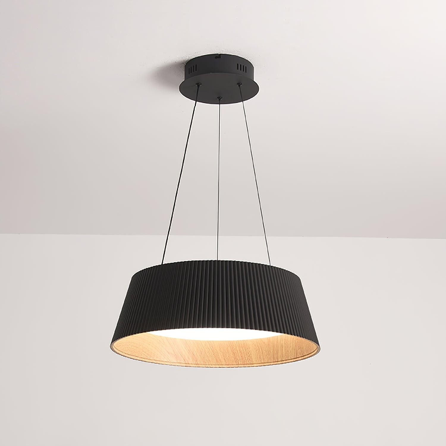 Minimalist Corrugated Lampshade Bedroom Pendant Lamp K347