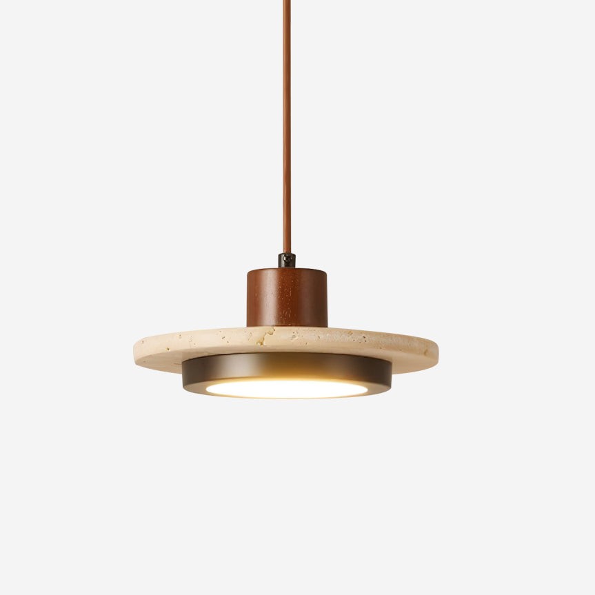 Creative Retro Regular Disc LED Pendant Lamp K421