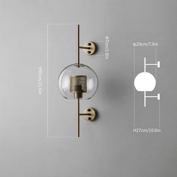 Chiswick Glass Wall Light