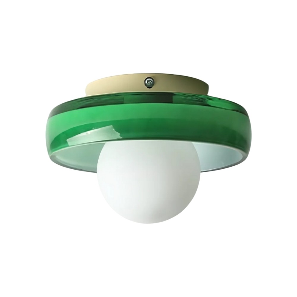 Colorful Glass Disc Orb Ceiling Light For Hallway K925