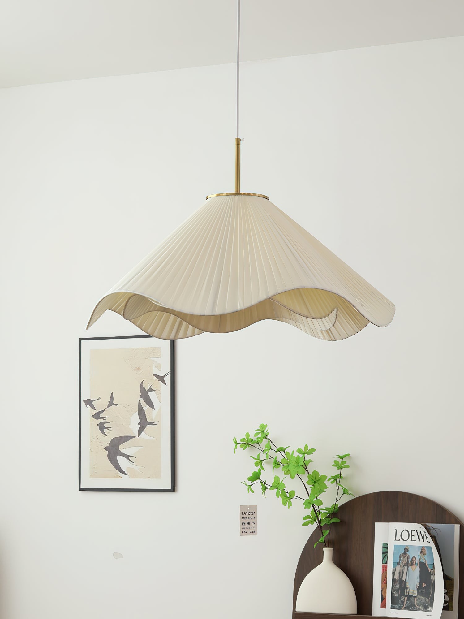 Nordic Cream Style Floral Pendant Lamp K363