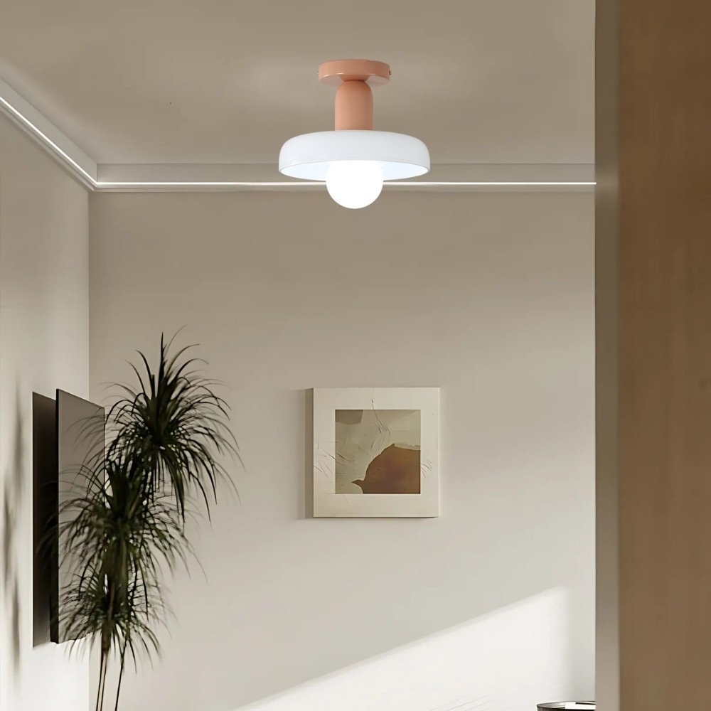 Bauhaus Round Glass Flush Disc Ball Ceiling Light K929