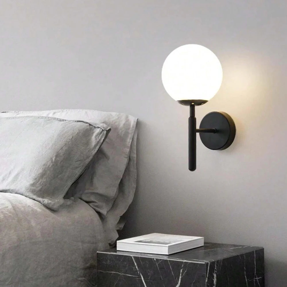 Milky Glow Modern Metal Wall Lamp D791