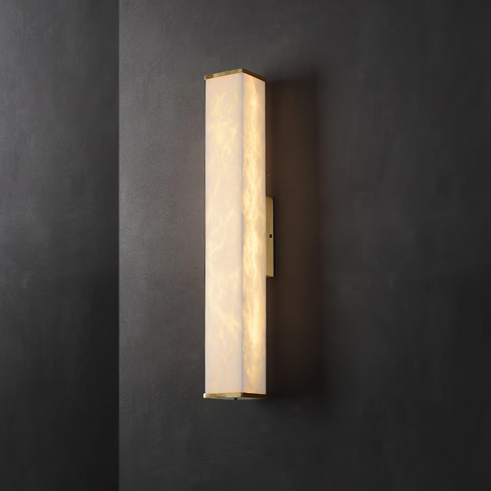 Cuboid Alabaster Wall Light D398