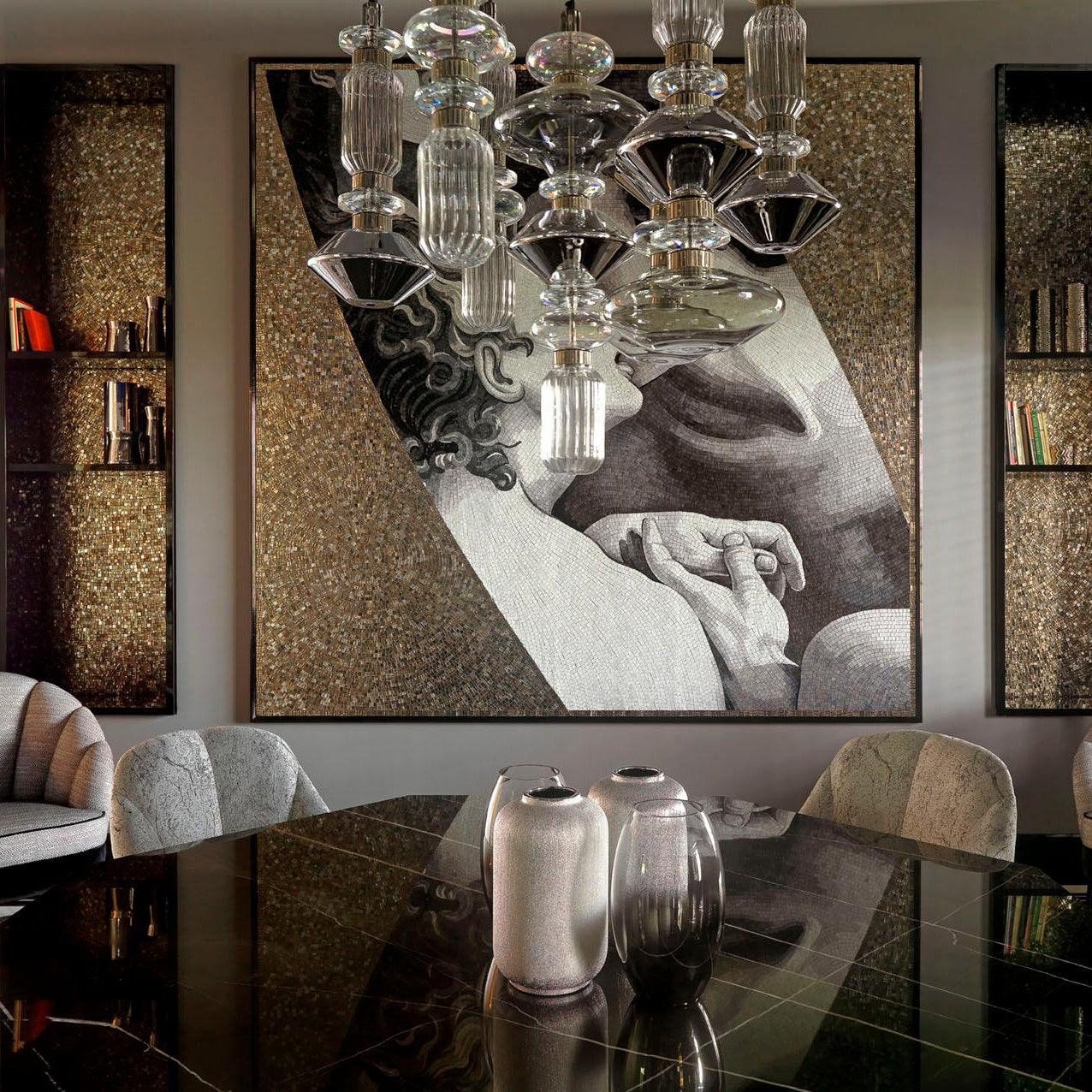 Modern Elegant Ballet Glass Pendant Light K904