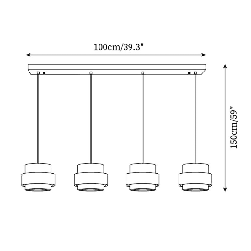 Cylinder Travertine Pendant Lamp K324