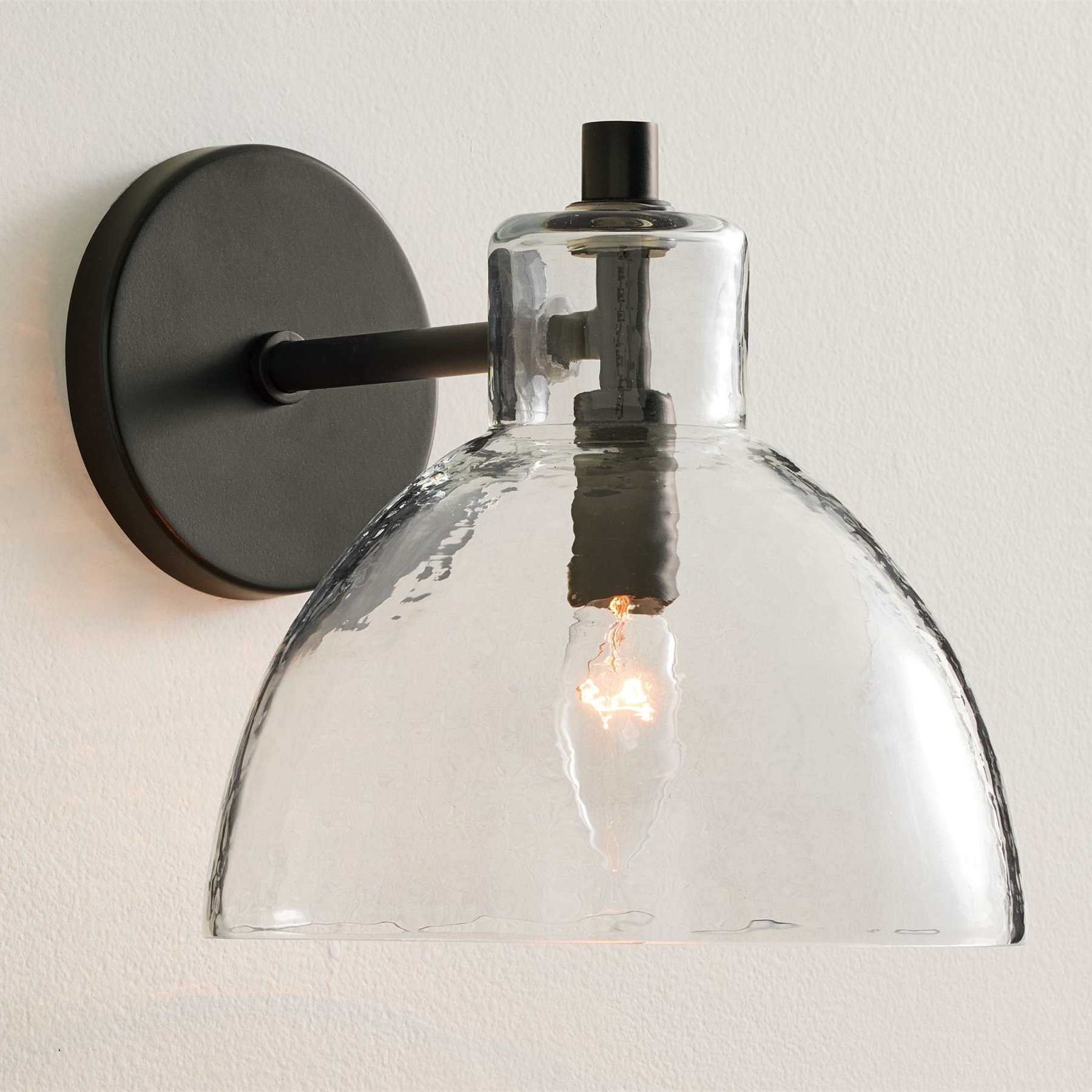 Glavira Recycled Glass Wall Sconce - Modern Brass Wall Lighting K1311