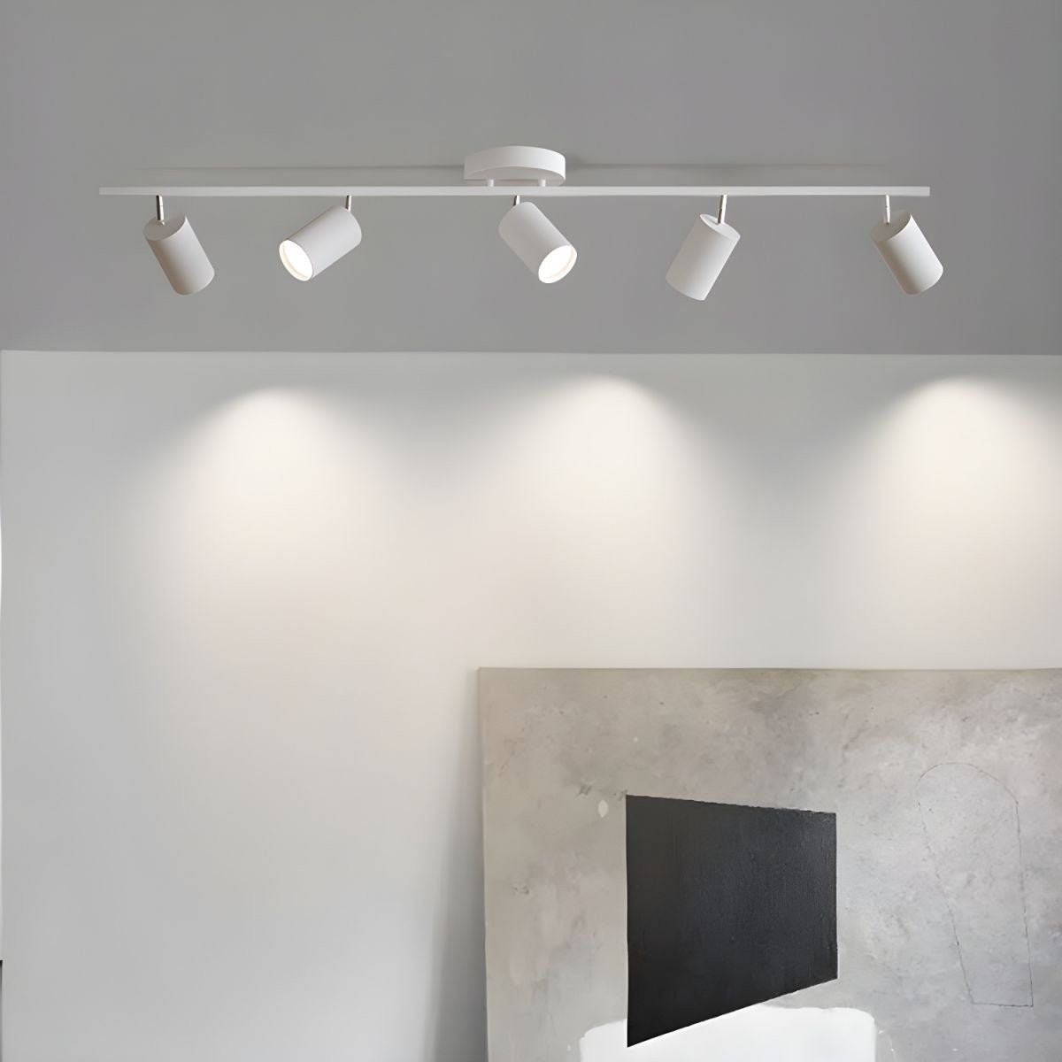 Row Of Multi-Head Metal Ceiling Lights K373