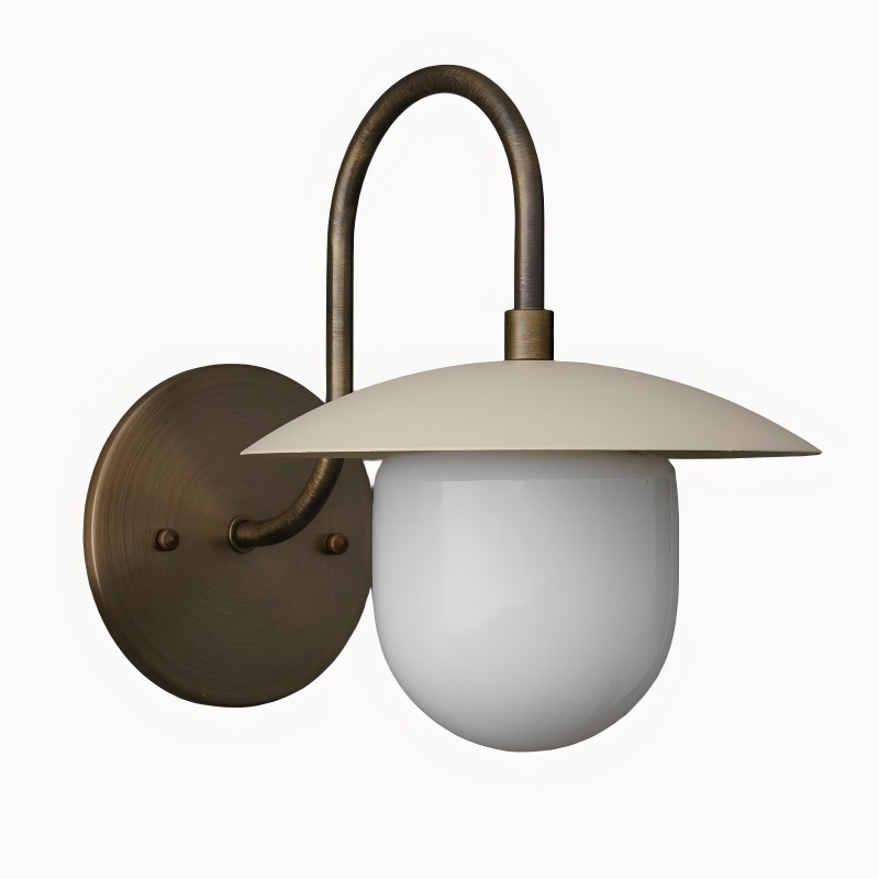 Curva Metal Arched Brass Wall Sconce - Elegant Metal Light for Modern Interiors K1538