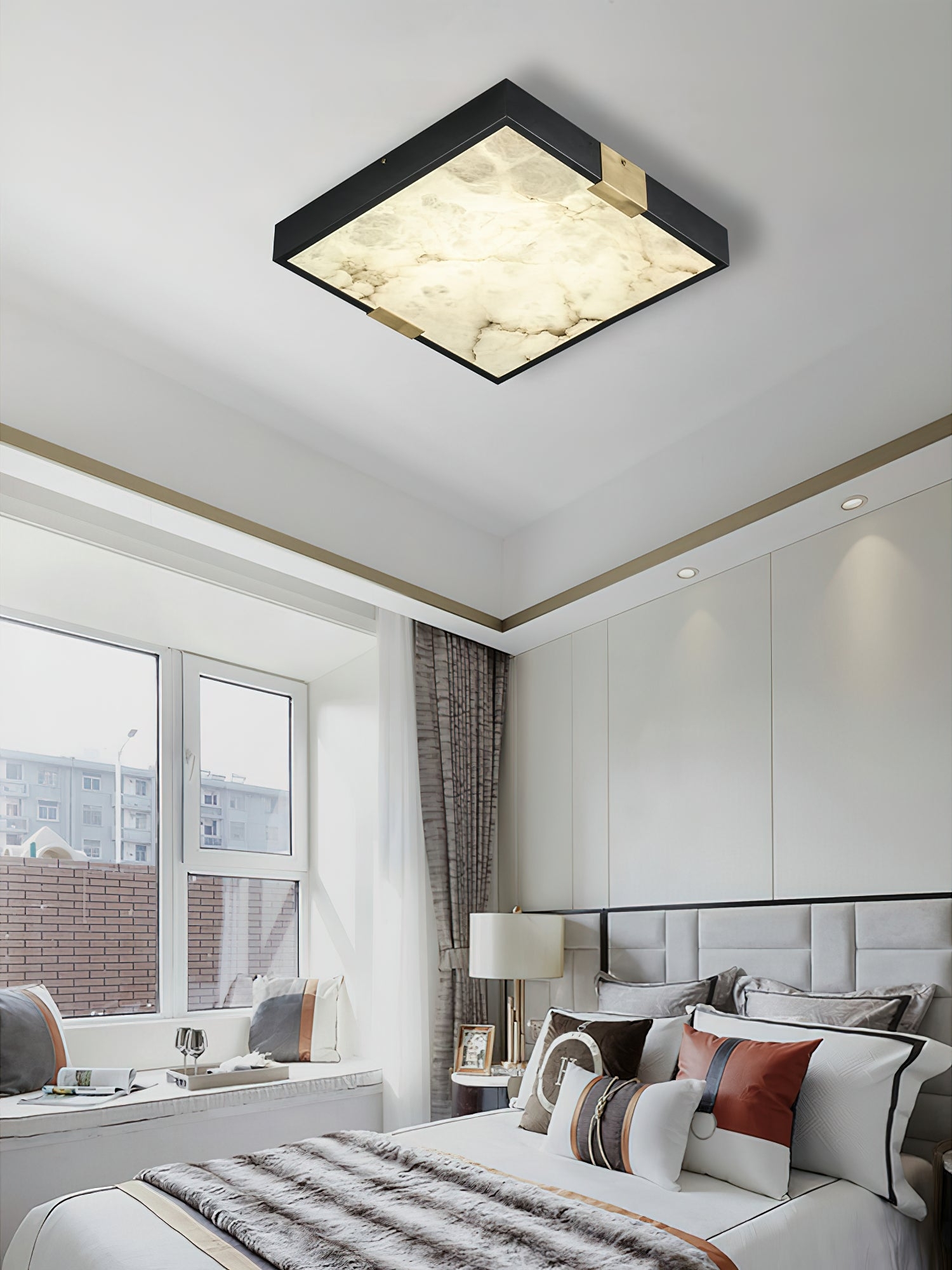 Lucien Alabaster Ceiling Light D432