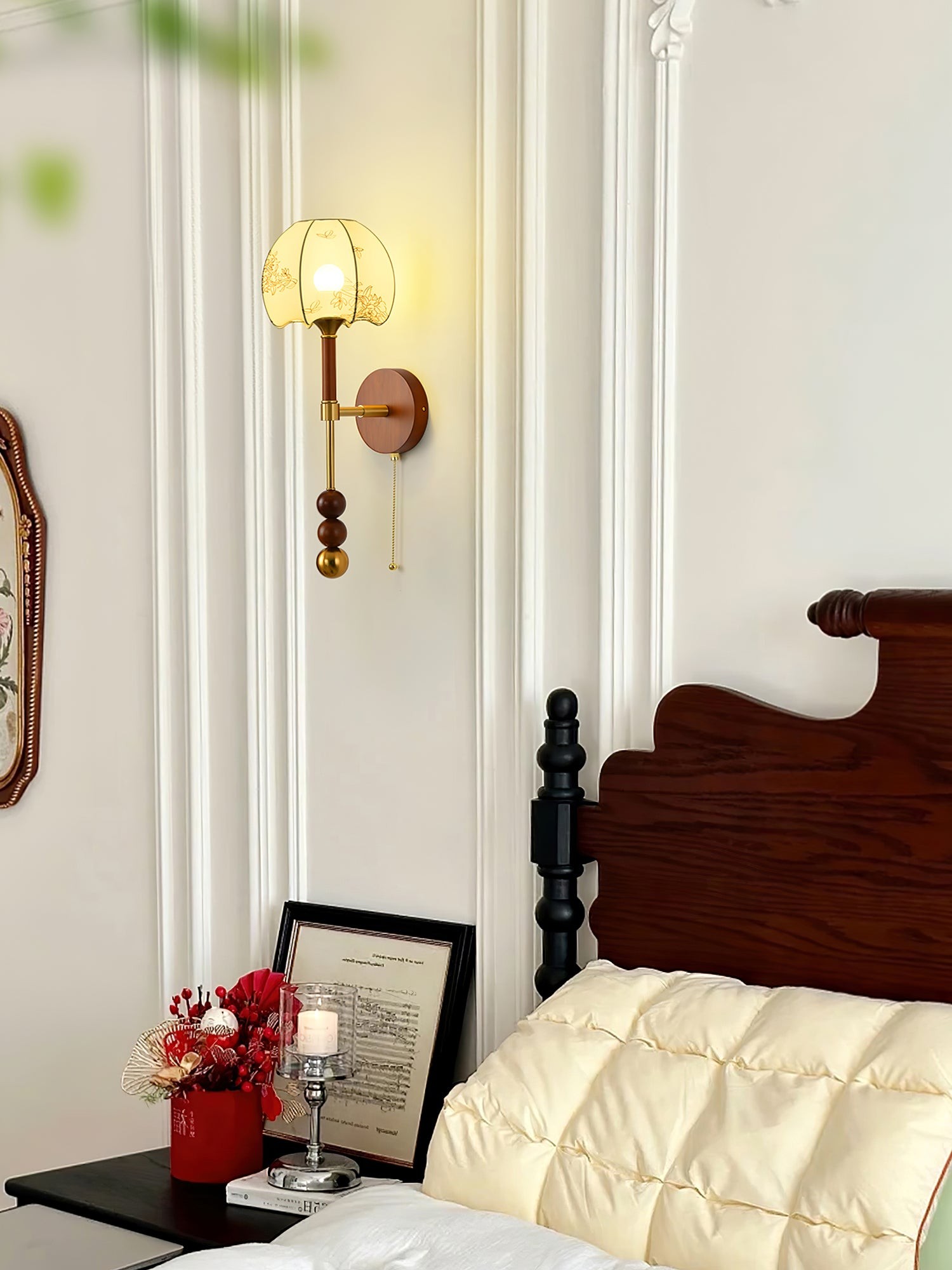 Retro Solid Wood Series Wall Lamp K638