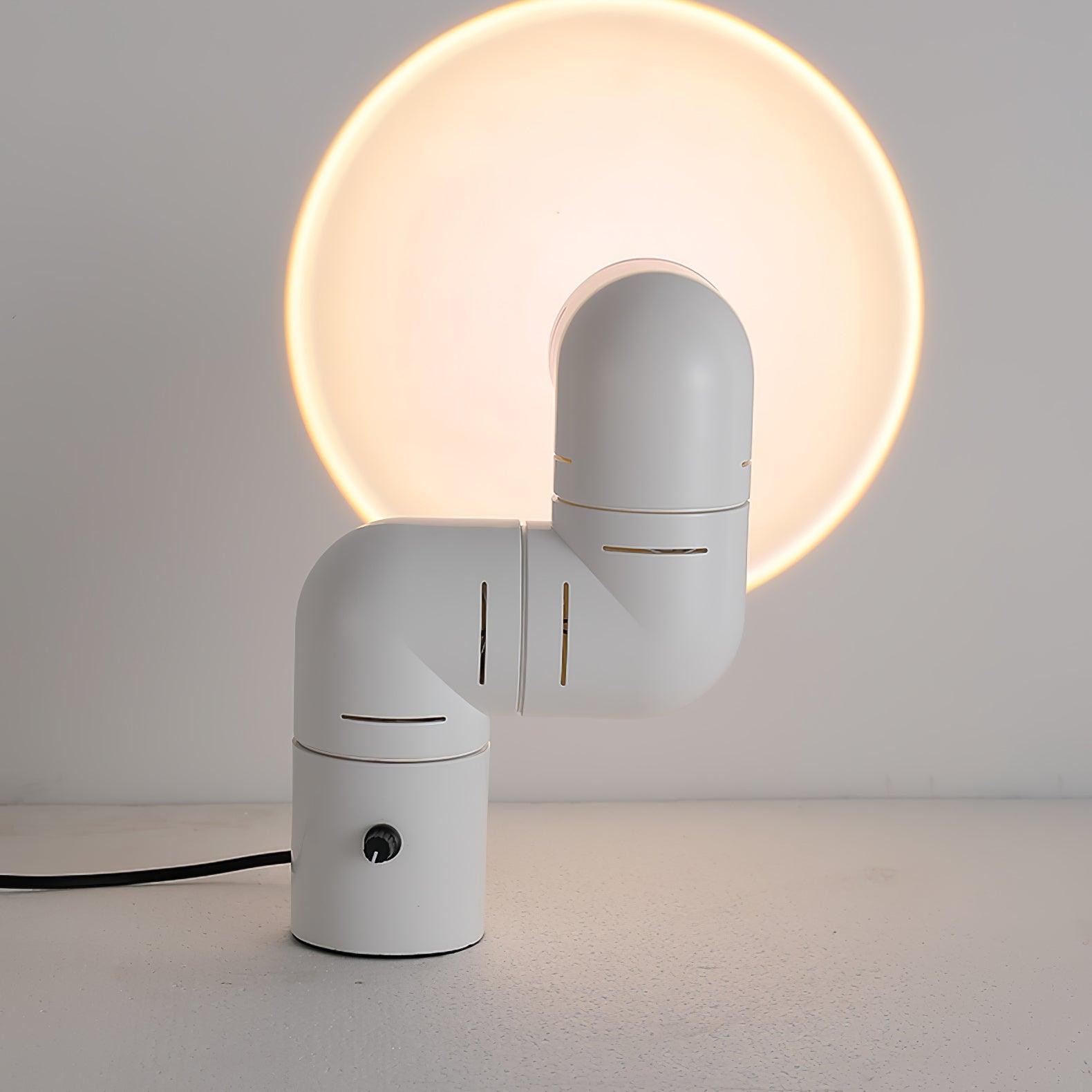Red Tubular Table Lamp Suitable For Bedroom K686