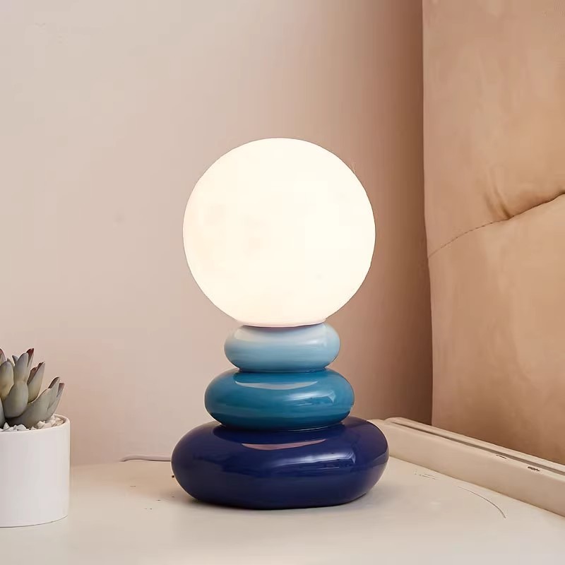Creative Stacked Stone Ceramic Table Light K156