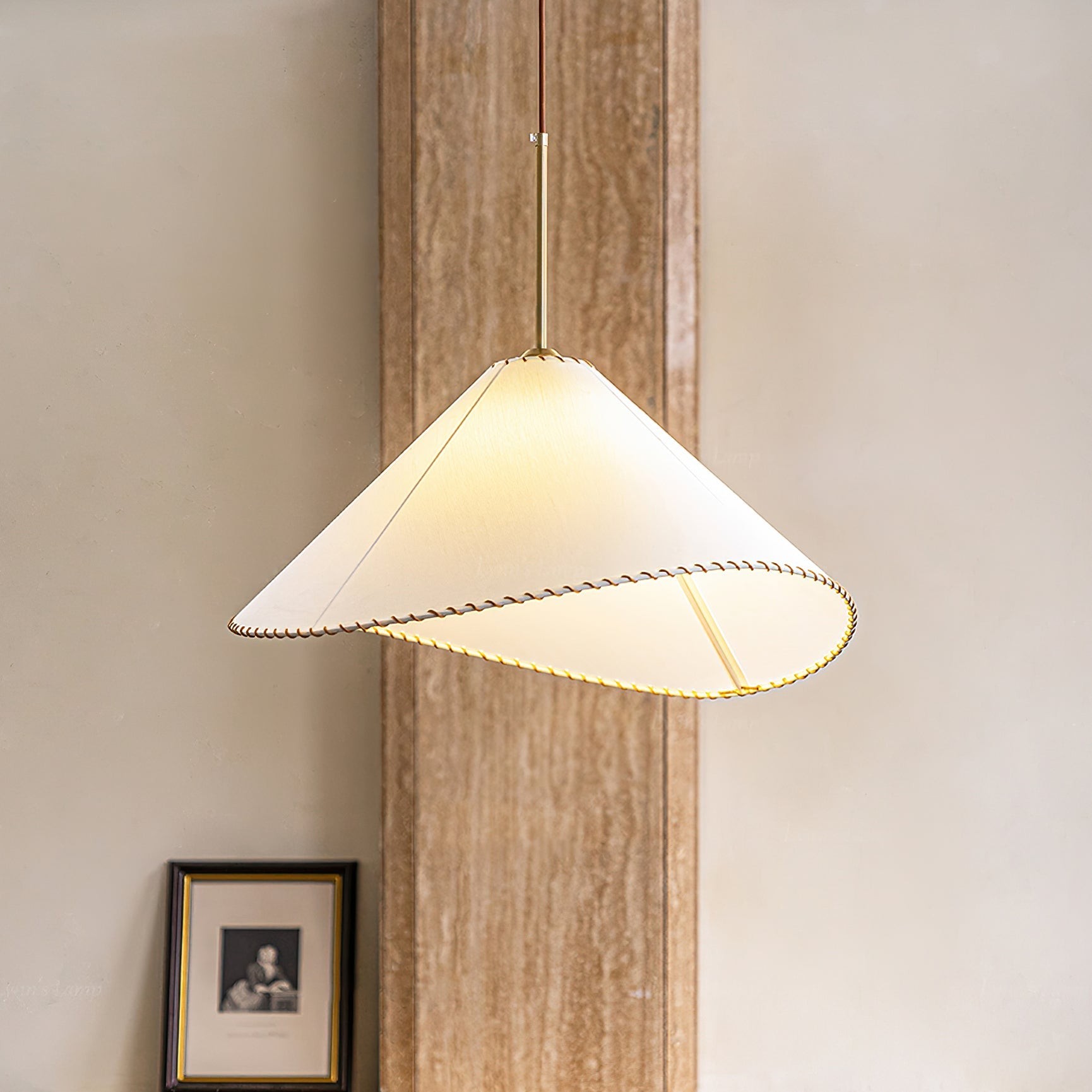 Twisted Shade Fabric Pendant Lamp K733