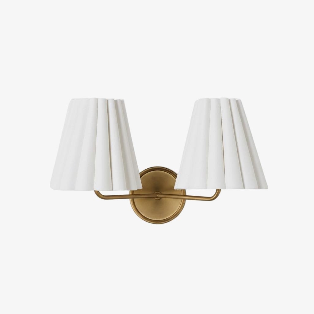 Ruffmeto Modern Pleated Wall Sconce - Decorative Lighting for Interior Spaces K2051