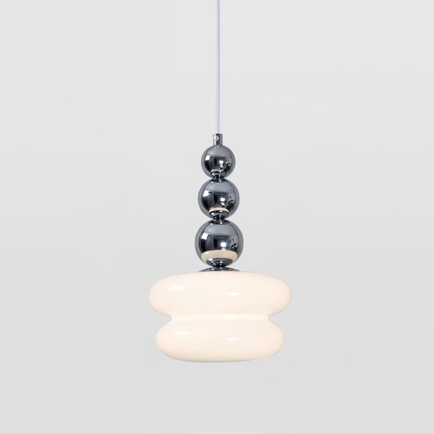 Contemporary Nordic Glass Ball Hoist Pendant Light For Living Room K524