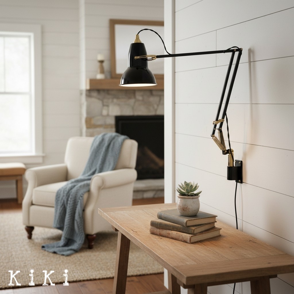 Modryx Minimalist Adjustable Wall Lamp - Functional Modern Lighting for Home Interiors K2153