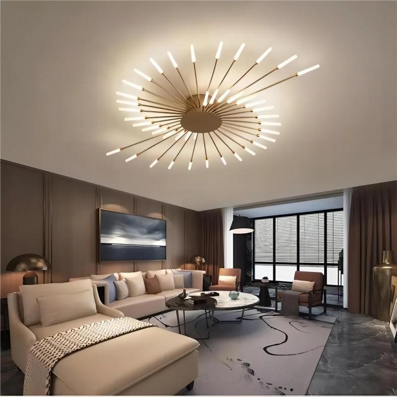 Modern Sputnik Fireworks Flush Mount Ceiling Light K27