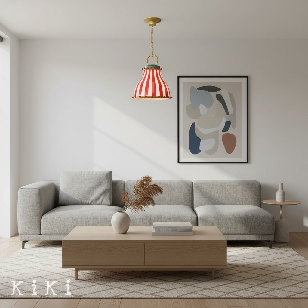 Festilo Playful Circus Glass Pendant - Stylish Hanging Light for Dining Room or Kitchen K322