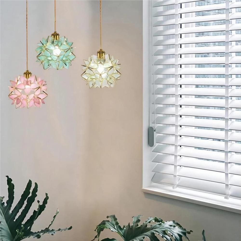 Decorative Hand Blown Flower Glass Pendant Light K29