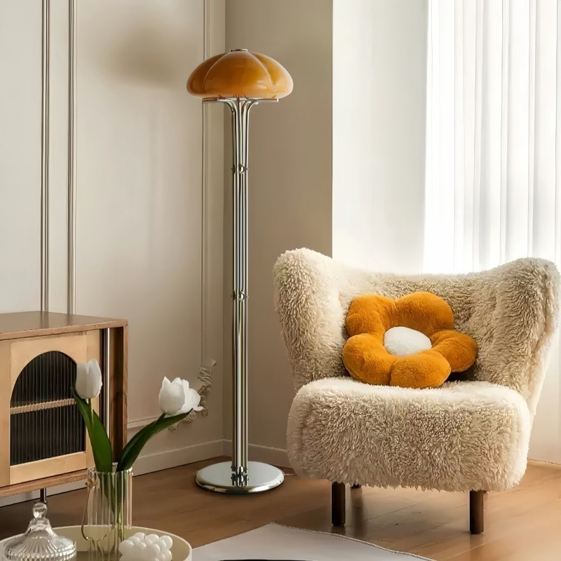 Pumpkin Glass Floor Lamp K301