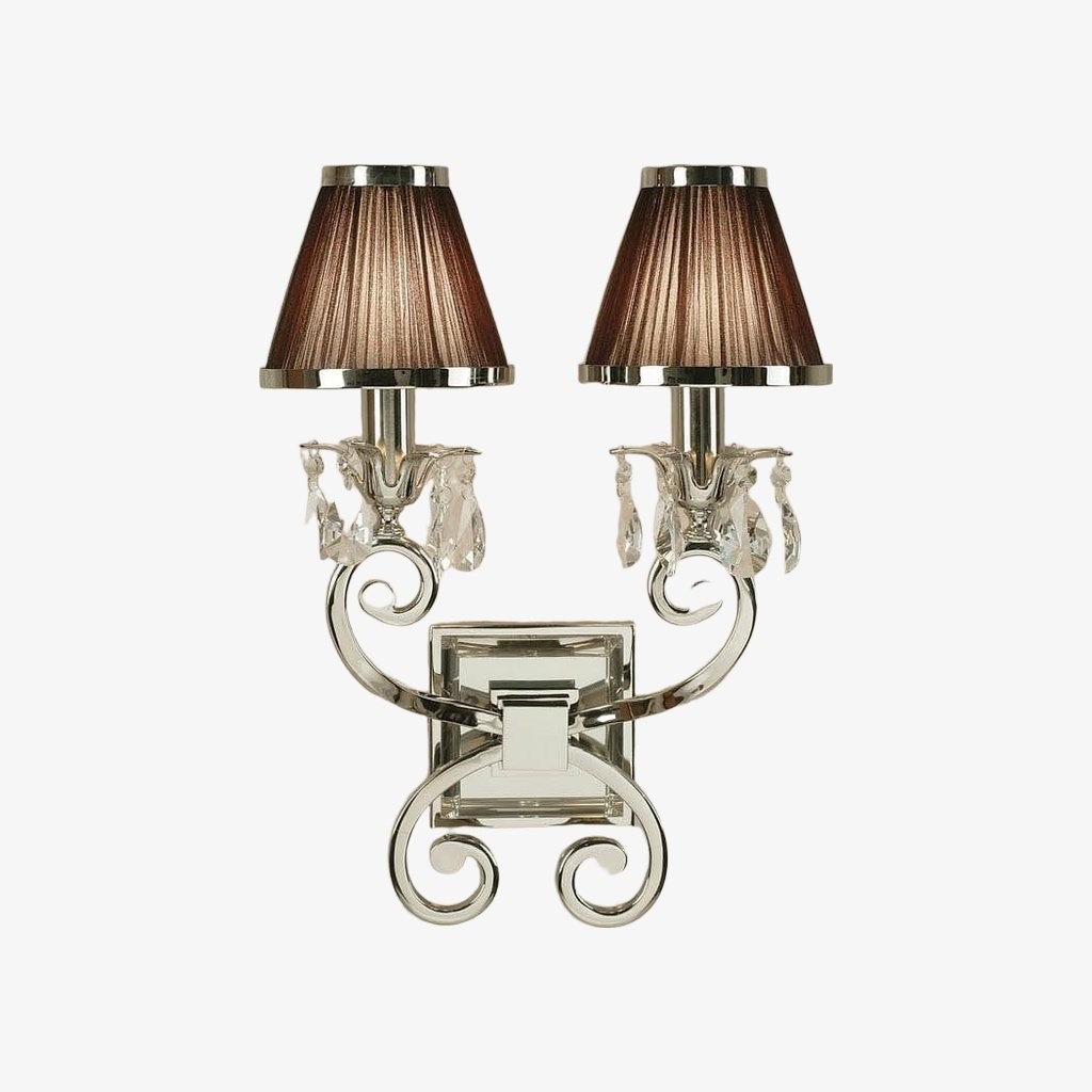 Talonis Luxury Crystal Wall Sconce - Chrome Finish Frame for Bedrooms and Home Décor K1933
