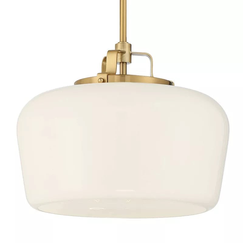 Lirra Opal Glass Pendant Light - Modern Adjustable Hanging Lamp for Kitchen K1730