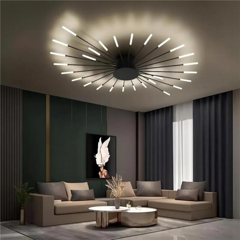 Modern Sputnik Fireworks Flush Mount Ceiling Light K27