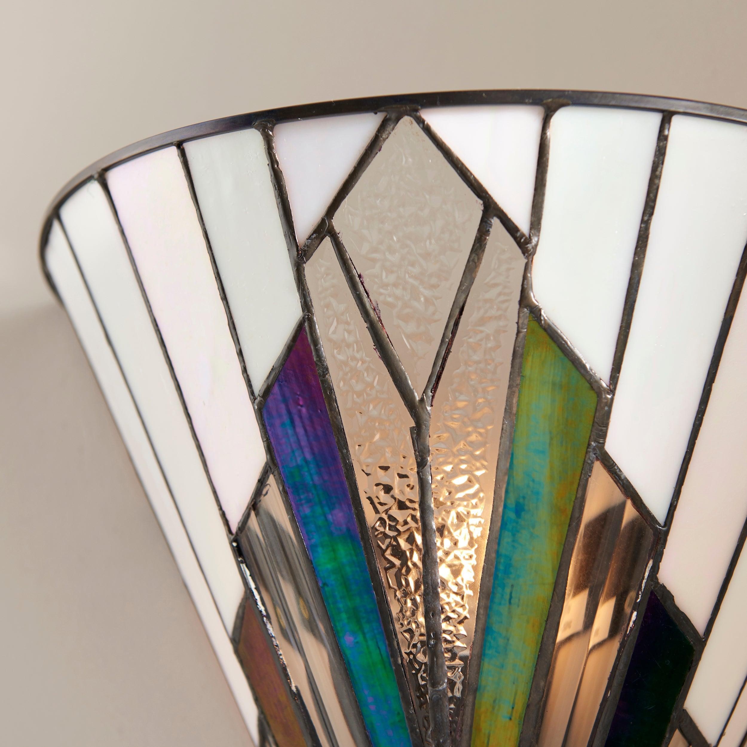 Astolyn Tiffany - Hallway Radiance K1588 Artistic Glass Designer Wall Sconce